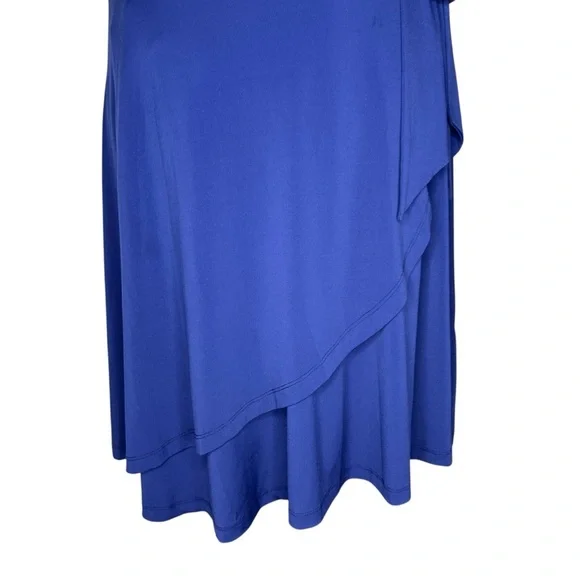 Truth & Fable Women’s Jersey Layer Wrap Dress Women’s Size 2XL PLUS - Navy Blue - Picture 8 of 14